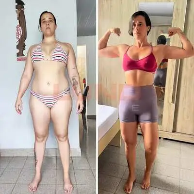 Antes e depois de aluna da Lund Online, resultado 2